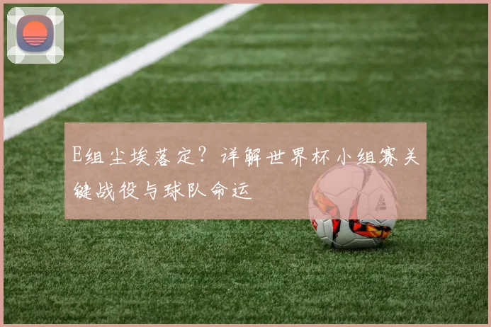 E组尘埃落定？详解世界杯小组赛关键战役与球队命运